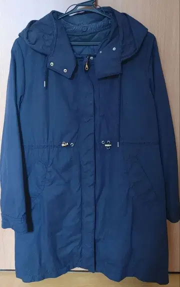 anySiS 네이비 후드 코트 포함 모즈 코트 사이즈 2