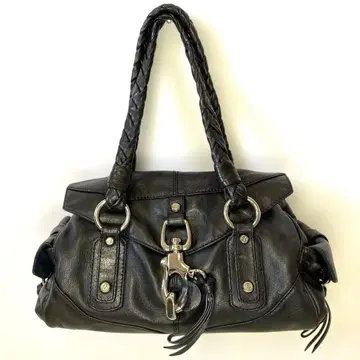 프란체스코 비아시아 뜨개질 핸들 가죽 백 y2k archive