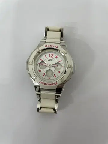Baby-G 실버/화이트 손목시계