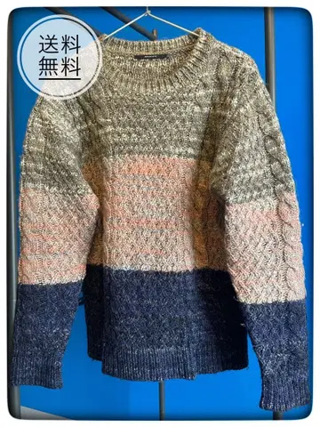 [ AMERICAN RAG CIE ] 멀티 컬러 케이블 니트