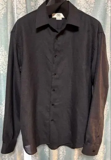 [ 시착만 한 미사용품 ] ZARA 울 셔츠 다크 그레이