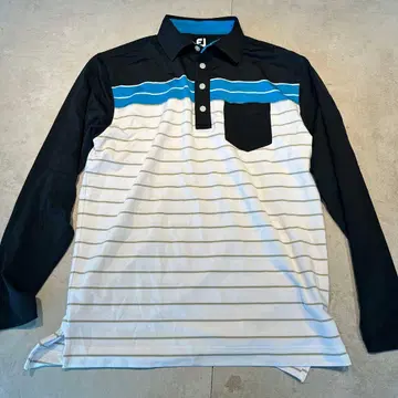 FJ 스트라이프 긴팔 골프 셔츠