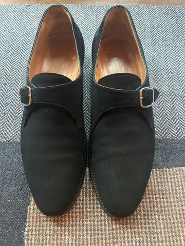 새상품급 프라텔리 자코메티 싱글 몽크 스트랩 오시마 타쿠미 실버