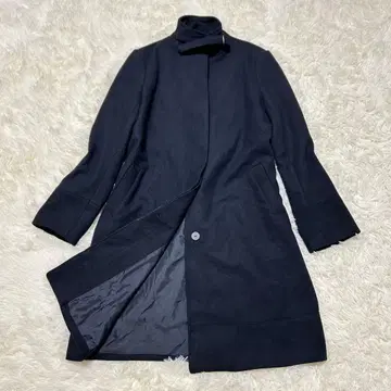 어반 리서치 아이템즈 스탠드 카라 롱 코트 네이비 프리 사이즈