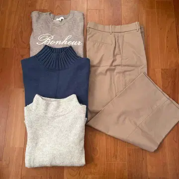 니트 3점 팬츠 1점 묶음 판매