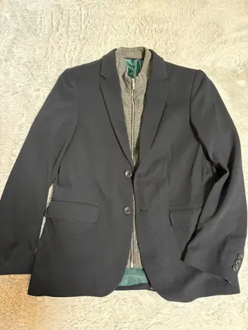 ZARA 테일러드 자켓 지퍼 포함