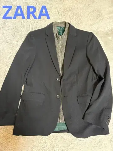 ZARA 테일러드 자켓 지퍼 포함