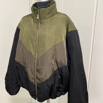 택 포함 새상품 퍼 충전솜 블루종