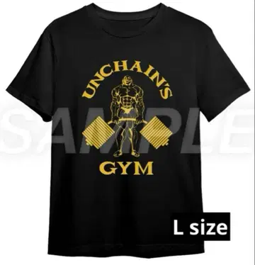 미사용 새상품 바키 박람회 비스켓 올리바 블랙 T셔츠 L사이즈