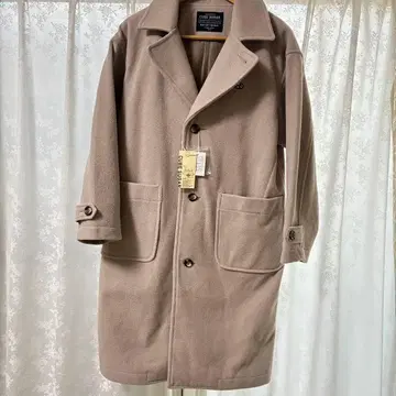 CUBE SUGAR 그레이 두꺼운 원단 스텐카라 코트 택 포함 새상품