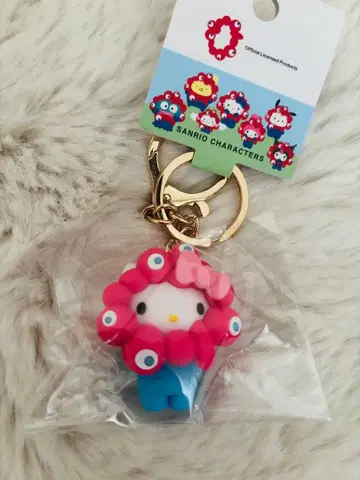 간사이 만박 산리오 먀쿠먀쿠 변신 입체 키링 키티