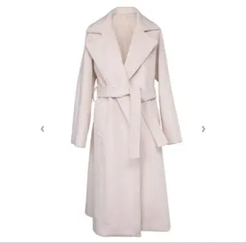 대니앤안 롱 울 코트 화이트