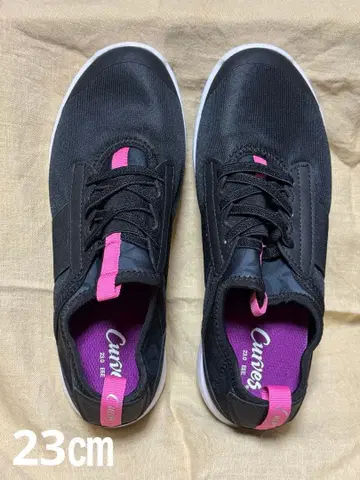 Curves 블랙 핑크 스니커즈 23.0