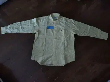 남성용 Crocodile 긴팔 셔츠 2L 크림색