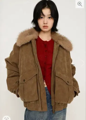 WASHED PUFFER 블루종