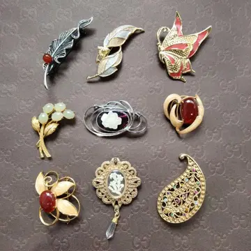11-90 레트로 앤티크 브로치 묶음 판매