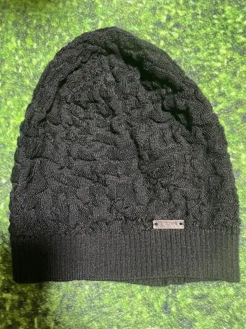 just cavalli 블랙 니트 모자 뜨개질 디자인/미사용에 가까움