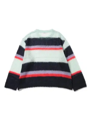 uru tokyo 보더 모헤어 시어 니트