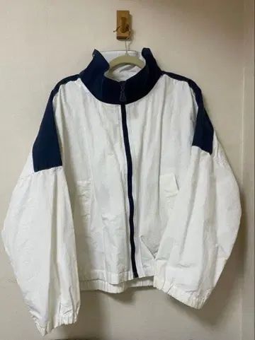 nautica 나일론 자켓 화이트/네이비