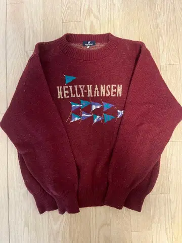 Helly Hansen 와인 레드 맨투맨 L