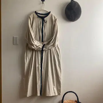 사만사 모스모스 SM2 롱 원피스 아이보리 긴팔 F 사이즈