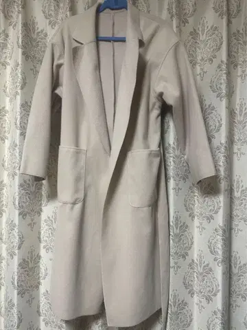 가을/겨울 베이지 체스터 코트 리본 아우터