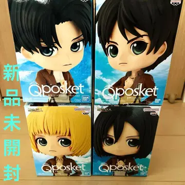 진격의 거인 Qposket 4체 세트 엘렌 리바이 미카사 알민