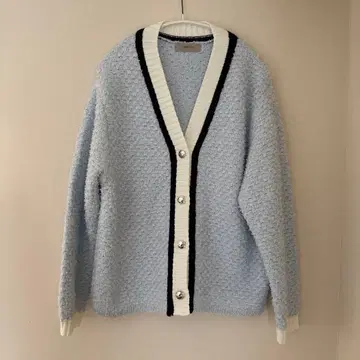 JUSGLITTY 트위디 라인 가디건