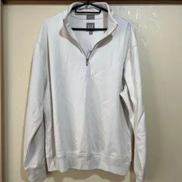 GAP 하프 지퍼 트레이닝복 화이트