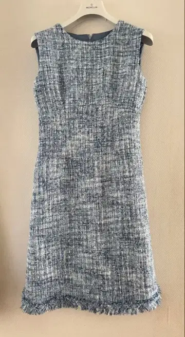 Prima Scherrer 트위드 원피스 블루 계열 S 사이즈