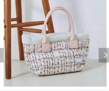 새상품 폴앤조 액세서리 모코모코 트위드 백 집시 고양이