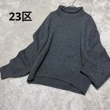 컨디션 최상 23구 울, 캐시미어 벌키 모크넥 니트 스웨터