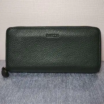 새상품급 BARCOS 발코스 장지갑 그린 라운드 지퍼