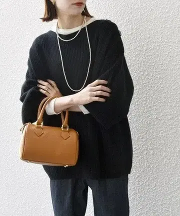 새상품 정가 1.1만 AQUA 캐시미어 믹스 보트넥 니트 풀오버