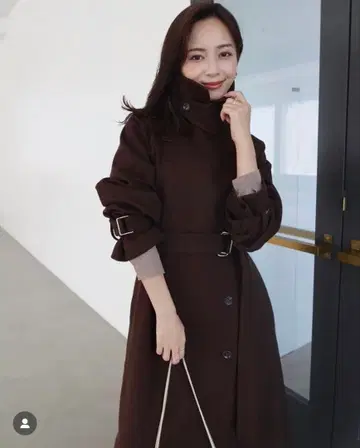 [ 새상품급 ] anuans 아앙스 울 트렌치코트 BROWN