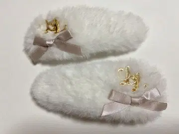 리즈리사 퍼 리본 4개 세트 클립