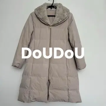 DoUDoU 드드 퍼 포함 다운 페더 코트 베이지 38
