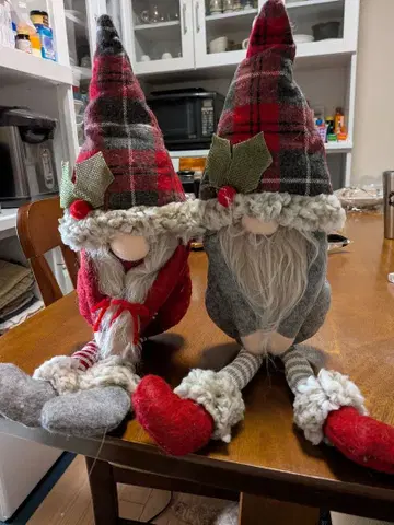 크리스마스 노움 인형 2체 세트