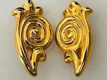 빈티지 골드 귀찌 꽃 달팽이 코스튬 주얼리