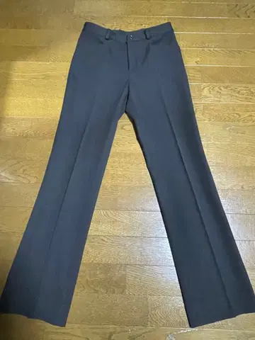 IDIOM CONTE 플레어 팬츠 폴리에스테르 혼방 블랙 38 사이즈