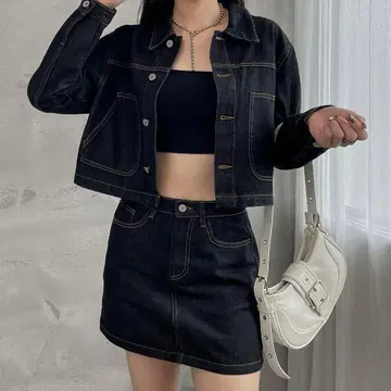 MENOT 데님 자켓 셋업