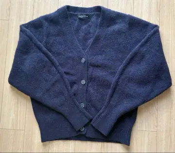 네이비 V넥 가디건