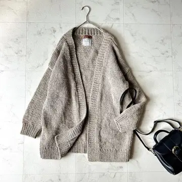 스테디셀러 인기 페루 니트 가디건 핸드메이드 니트 큼직하게 넉넉하게