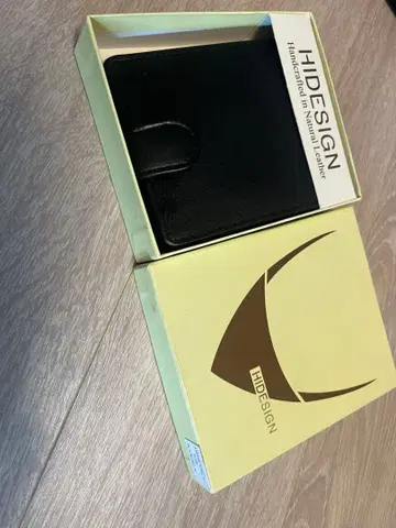 HIDESIGN 블랙 이단 접이식 지갑