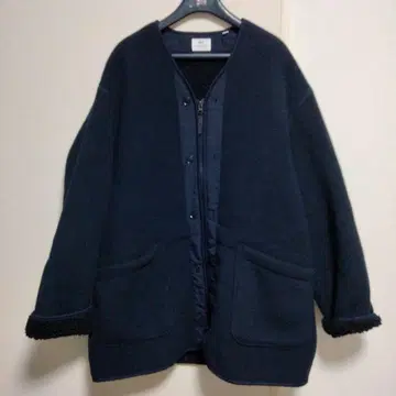 유니클로 Engineered Garments 네이비 보아 자켓 L