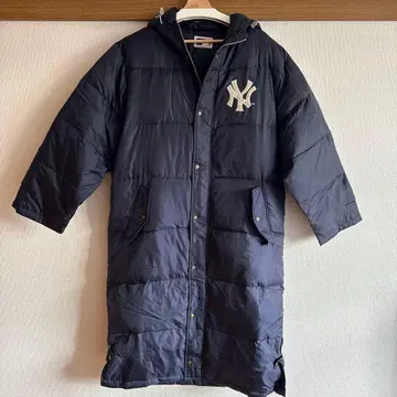 MLB 양키스 롱 다운 자켓 네이비