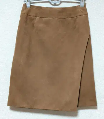 [ 새상품급 ] INED 랩 스커트풍 타이트 스커트 스웨이드 조