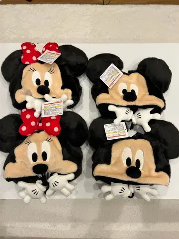 디즈니 미키 미니 팬캡 모자 페어 2세트 4개