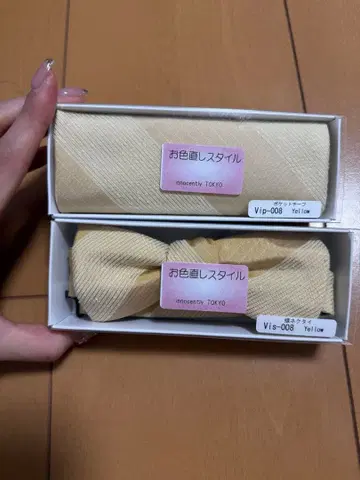 innocently 오이로나오시 나비 넥타이 치프 세트