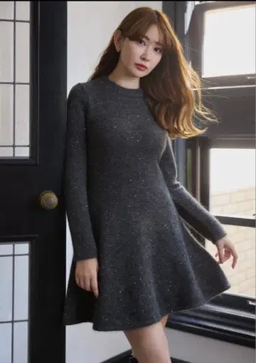 Her lip to 스팽글 니트 원피스